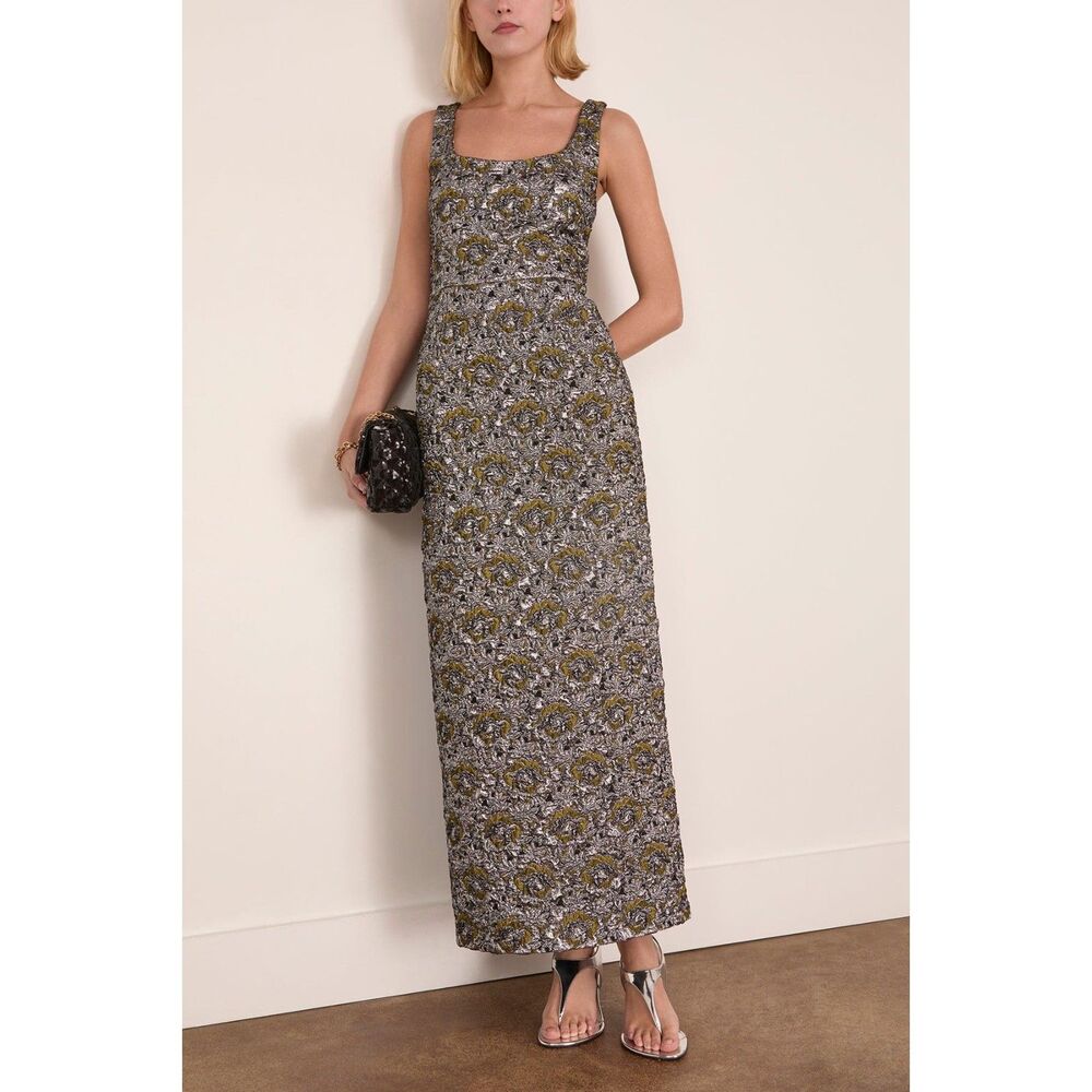 SIMKHAI Ravenna Sleeveless Midi Dress, Size S.